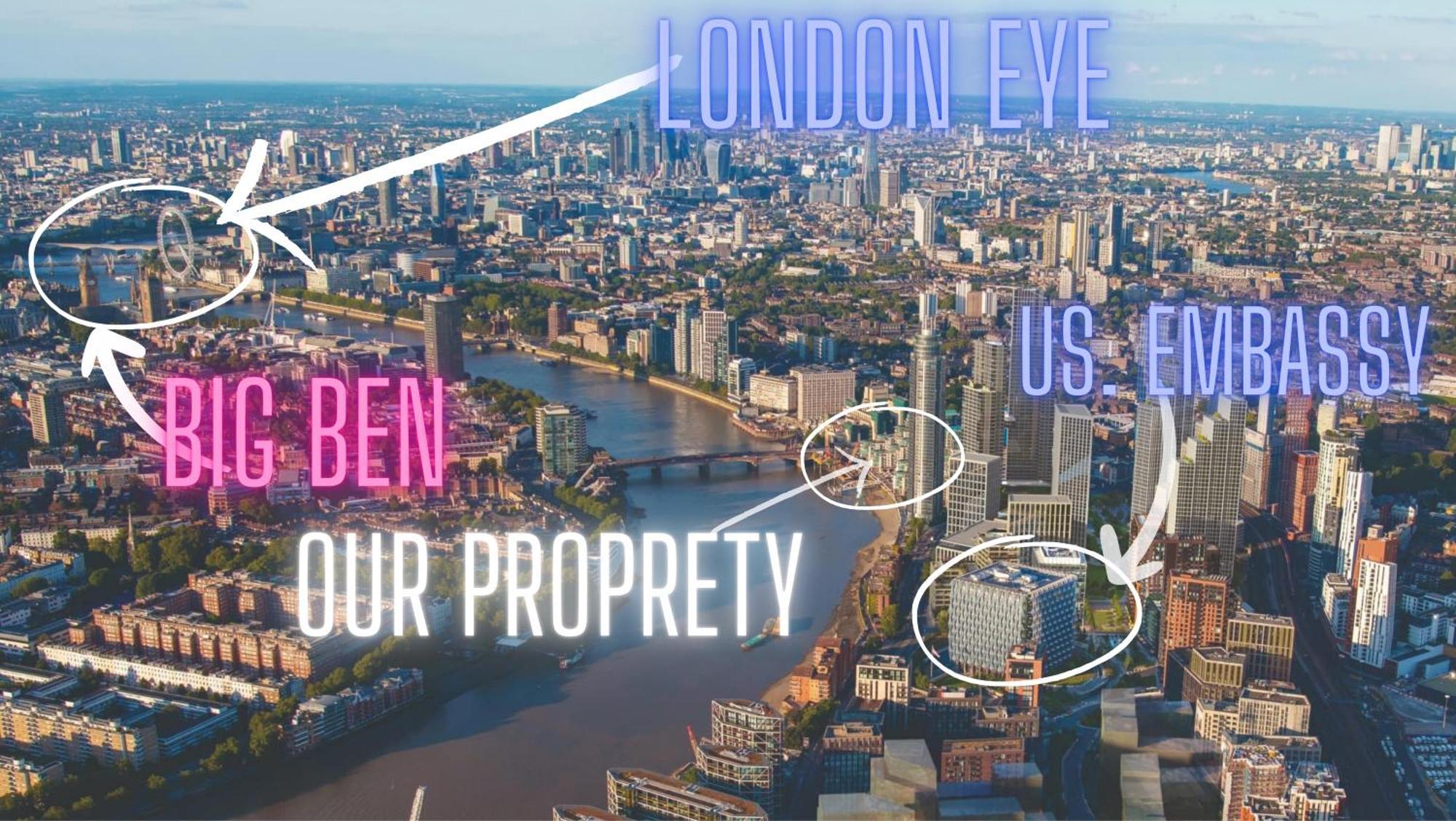 2 Bedroom Us Embassy Eye And Riverside View Panoramic Balcony * Londen